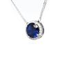 Picture of Synthetic Blue Sapphire Circle Pendant