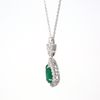 Picture of Pear-Shape Emerald & Diamond Drop Pendant