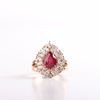 Picture of Dazzling  Pink Gold Diamond & Ruby Ring