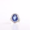 Picture of Shinny Oval Sapphire And Diamond Ring