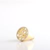 Gold Pinky Ring Diamonds Side View