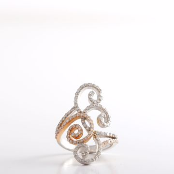 Picture of The Twisted Two Tones Diamond Ring