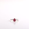 Picture of Elegant Pear Ruby &  Diamond Ring