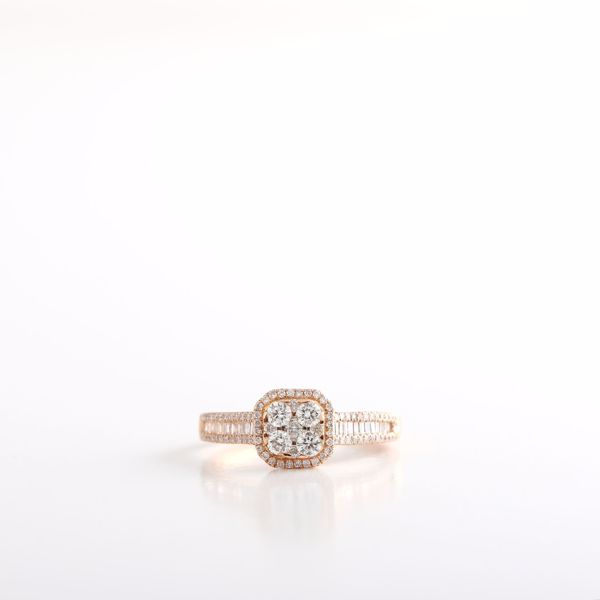 Picture of The Ideal Pink Solitaire Ring
