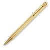 Gold-Plated Ecridor Chevron Ballpoint Pen Oblique View