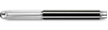 Silver-Plated, Rhodium-Coated Varius China Black Roller Pen Horizontal View