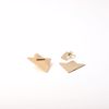 J.R.S. Geometrical Triangle Earrings Front View