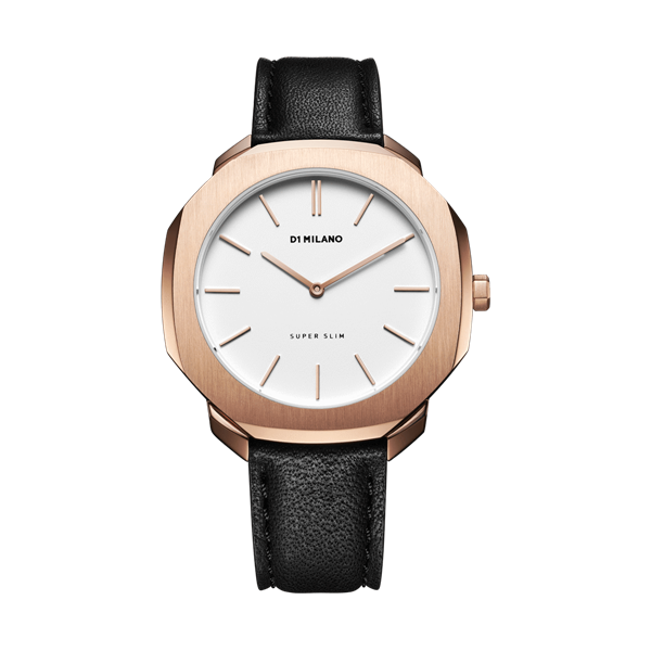 White&Rose Gold Super Slim 41mm Front View