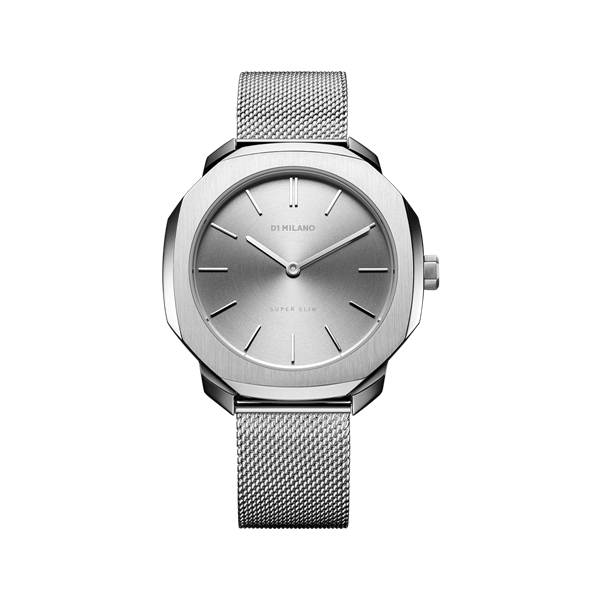 Silver Super Slim 36 mm Front View