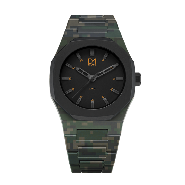 Green Camo Polycarbon 40.5 mm Front View