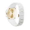 White&Gold Polycarbon 40.5 mm Back Side View