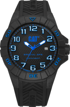 Special OPS 1 Black Blue Front View