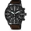 Chronograph Aviator Black Case&Dial Front View