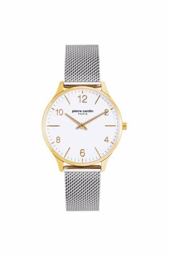 Ladies Stainless Steel Gold Case Front View