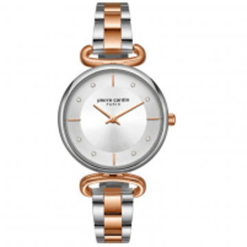 Ladies Two Tone Rose Gold&Silver Front View