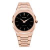 D1 Milano Ultra Thin Bracelet 40 MM Rose Gold Front View