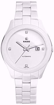 Rado Hyperchrome Automatic White Dial Diamond Ladies Watch Front View