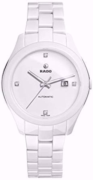 Rado Hyperchrome Automatic White Dial Diamond Ladies Watch Front View