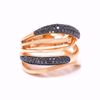 Picture of Layered Black Diamond & Pink Gold Ring