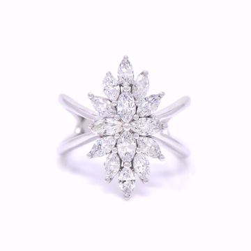 Picture of Fancy Marquise Diamond Flower Ring