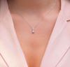 Picture of Simple Round white Diamond Necklace