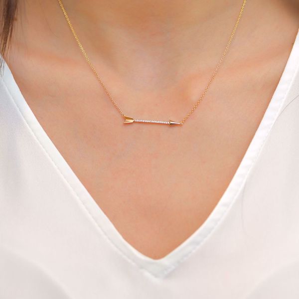 Picture of Trending Diamond Arrow Necklace