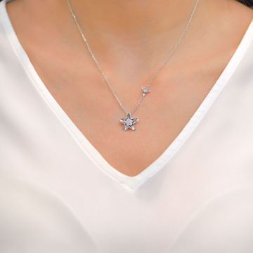 Picture of Engaging Diamond Star Necklace