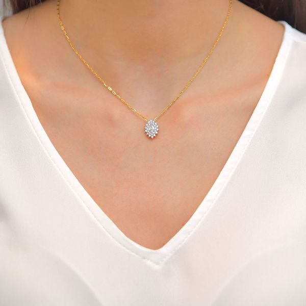 Picture of Classic Pave Marquise Necklace