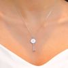 Picture of Charming White Diamond Key Necklace