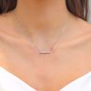 Picture of Bar of Flower Illusions Diamond Necklace