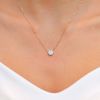 Picture of White Diamond Flower Illusion Necklace
