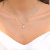 Picture of Lovely Oval Diamond Necklace