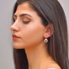 Picture of White and Ruby Diamond Luxury Teardrop Earrings