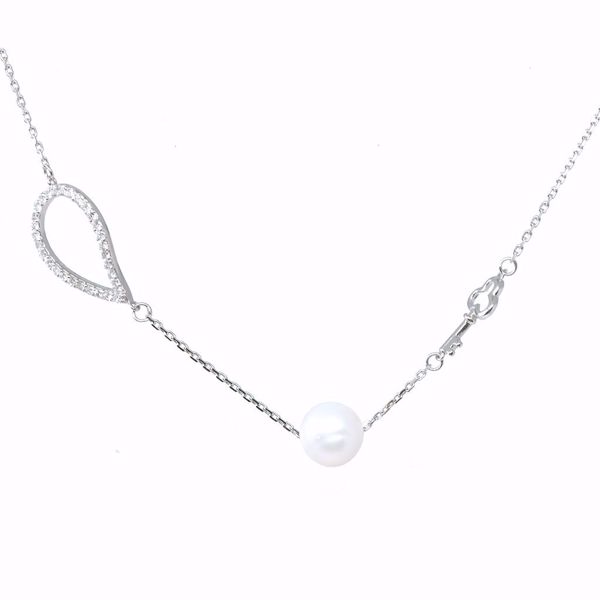 Picture of Stylish Pearl & Diamond Necklace