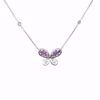 Picture of Elegant Ruby & Diamond Butterfly Necklace