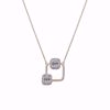 Picture of Squares on Square Diamond Necklace