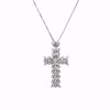 Picture of Eccentric Diamond Cross Necklace