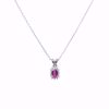 Picture of Charming Pave Diamond & Ruby Necklace