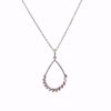 Picture of Winsome Tear Shaped Diamond Necklace
