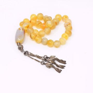 Picture of Yellow Akik Prayer Beads