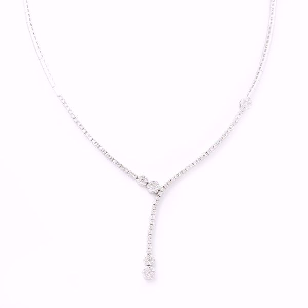 Picture of Pleasing White Diamond Necklace