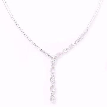 Picture of Fancy White Diamond Necklace