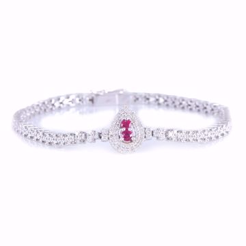 Picture of Ruby and Diamond Bangle