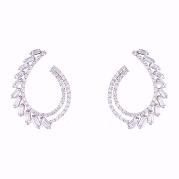 Picture of Diamond Curve Earrings