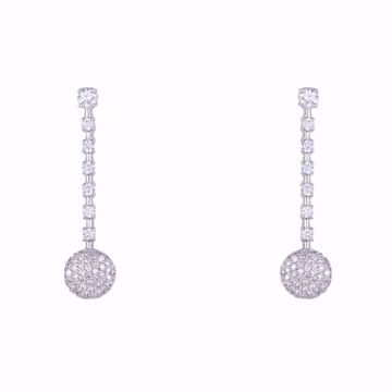 Picture of Dropped Diamond Earrings