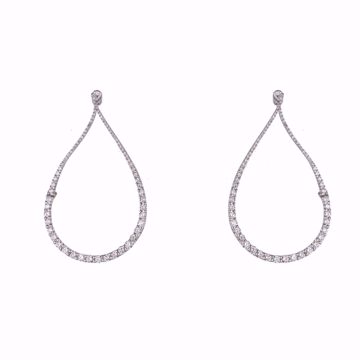 Picture of Tear Diamond Earrings