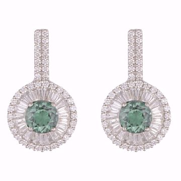Picture of Emerald & Diamond Earrings