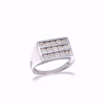 Picture of Stylish Diamond Rows Ring
