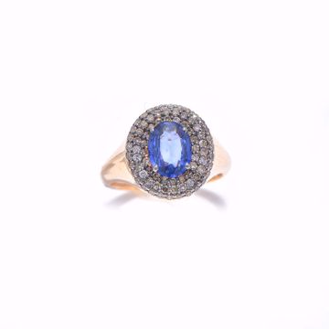 Picture of Astonishing Sapphire & Diamond Pinky Ring