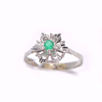Picture of Artistic Emerald & Diamond Ring